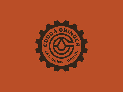 Cocoa Grinder brand design branding designer freelance identity design logo logodesign