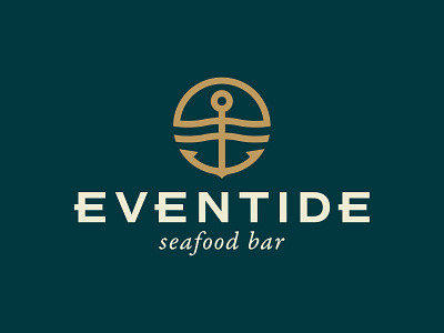 Eventide Seafood Bar brand brand design brand identity branding designer identity design logo logo designer logodesign restaurant restaurant branding restaurant logo seafood logo
