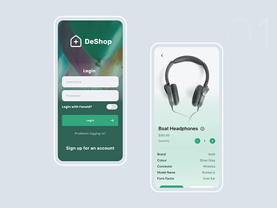 DeShop | E-Commerce Shopping App Concept figma illustration ui ux
