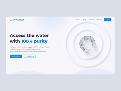 Uniwater - Redesign figma ux webdesign