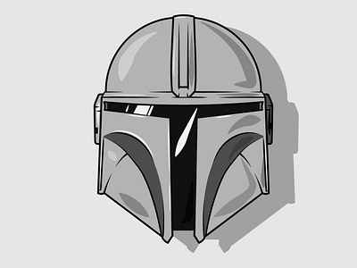 Mandalorian Helmet illustration