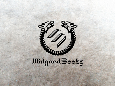 Midgard Books books design icon logo minimal publisher typography