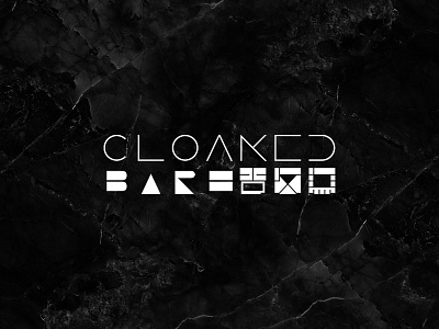 Cloaked Bare branding design icon logo minimal typography
