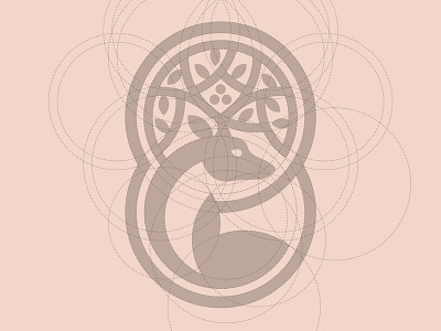 Jody's Haven logo anatomy anatomy branding deer design holistic icon logo minimal vector