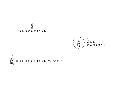 The Old School branding concept design icon logo minimal school typography