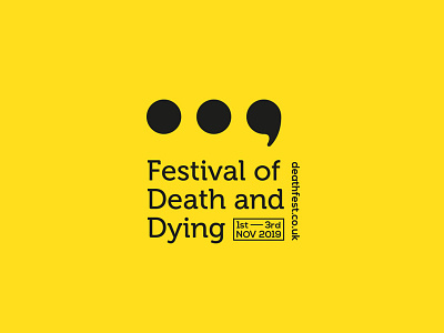 Festival of Death and Dying 2019 branding death design dying festival icon logo minimal typography