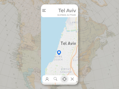 Location tracker app dailyui design location tracker map ui