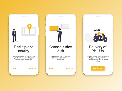 Daily Ui Challenge 023 - Onboarding app dailyui delivery design onboarding ui