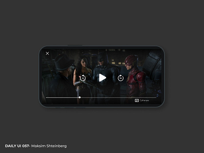 Daily UI Challenge 057 - Video Player app dailyui design player ui