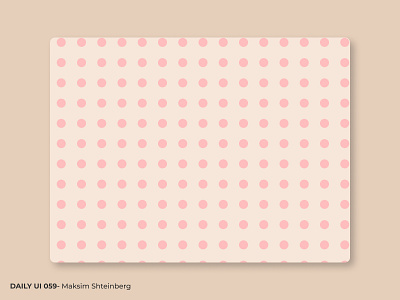 Daily UI Challenge 059 - Background Pattern