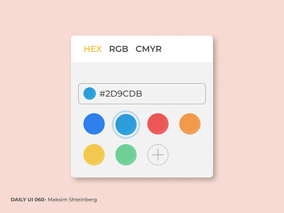 Daily UI Challenge 060 - Color Picker