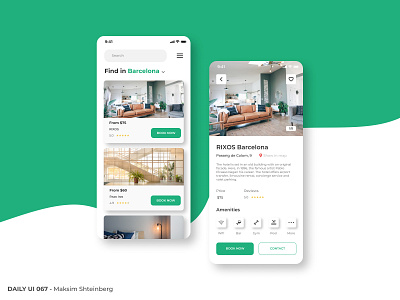 Daily UI Challenge 067 - Hotel Booking app app design aviasales dailyui design hotel hotel booking ui uidesign