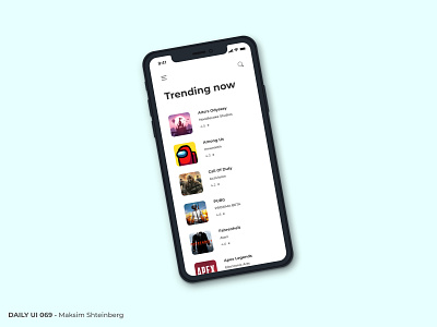 Daily UI Challenge 069 - Trending