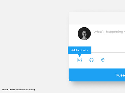 Daily UI Challenge 087 - Tooltip app dailyui design tooltip twitter ui uidesign