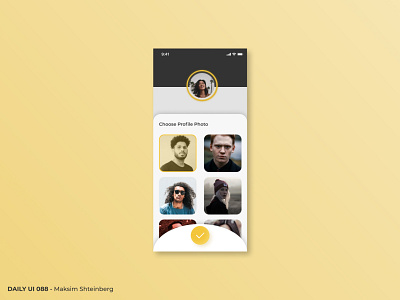 Daily UI Challenge 088- Avatar app avatar dailyui design mobile product profile picture style ui uidesign