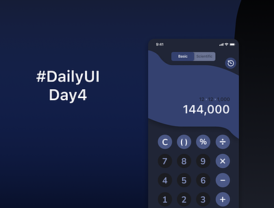 Calculator #DailyUI app calculator dailyui dailyuichallenge design speedrun ui ux