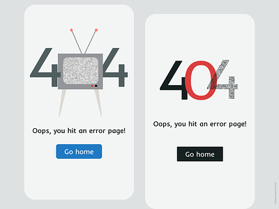 📺 404 message 404 dailyui error mobile ui