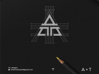 AT monogram logo by trio_designn on Dribbble