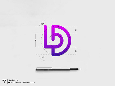 BD monogram logo brand
