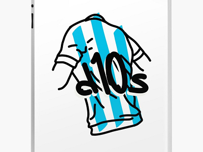 Gracias D10S d10s diego diego maradona digitalart drawing football futbol god illustration maradona messi soccer vector