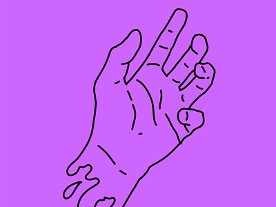 Magenta hand design digitalart drawing hand hand lettering illustration magenta vector