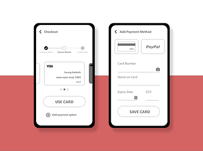 Daily UI :: 002 - Credit Card Checkout credit card checkout dailyui dailyuichallenge design payment app payments ui ux