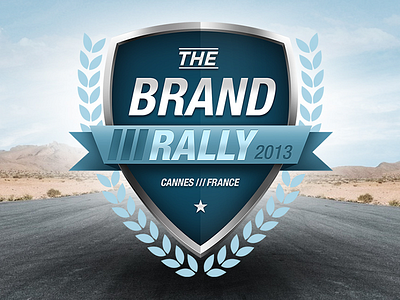 The Brand Rally Logo brand brandbase cannes emblem france logo race rally rallye wreath
