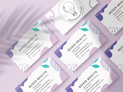 business card branding businesscard design girly