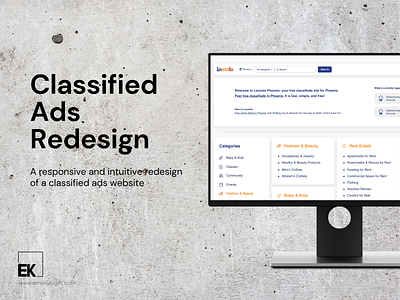 Classified Ads Redesign | Responsive Web App