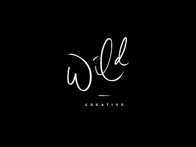 Wild Creative Hand Lettered Logo