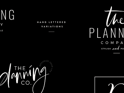 Brush Lettering for The Planning Co.