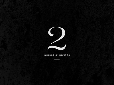 Dribbble Invites By Mel Volkman black black and white dribbble dribbble invite modern texture type typography
