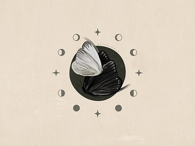 Butterfly Totem Illustration