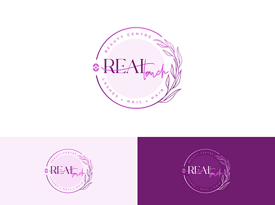 Real Touch ( beauty center) logo-2 branding design graphic design logo