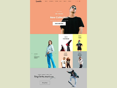 Mk Street wears branding design ui web website