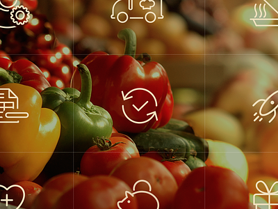Meals icon set app design food icons iconset mobile uxpresso