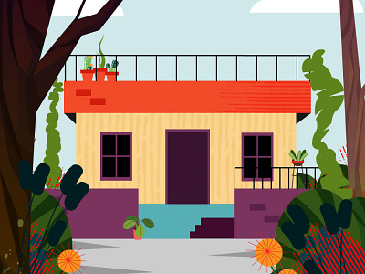 Home-ly 2d animation color dribbble illustration motion graphics