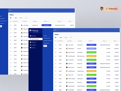 Business Management Dashboard dashboard ui uidesign uxdesign visual design webapp