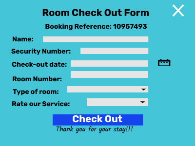 Hotel Check out page dailyui 002 dailyuichallenge design