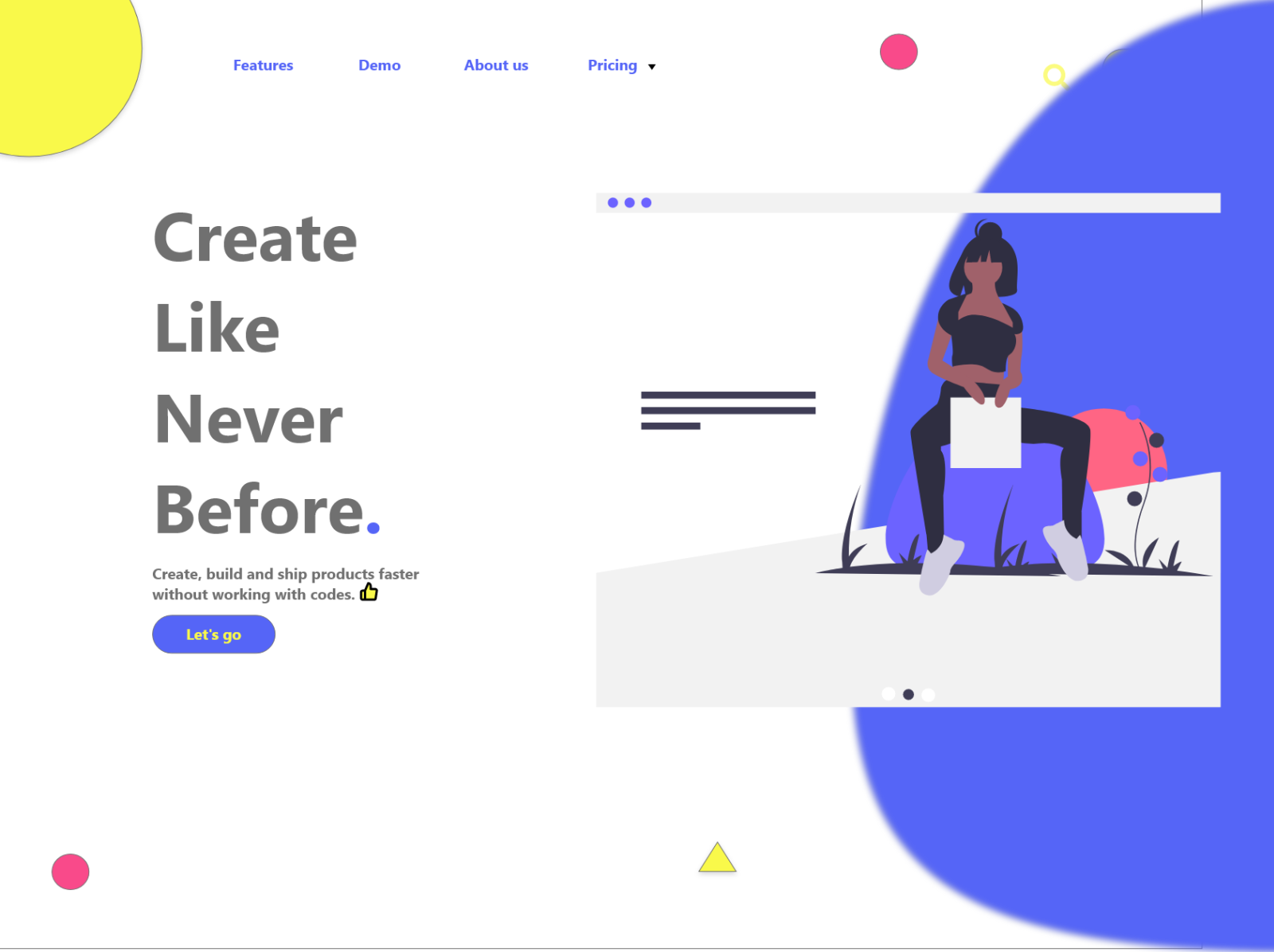 Product Landing Page by Esther on Dribbble