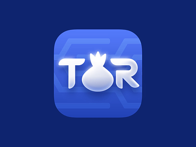 TOR App Icon animation app connection icon network neumorphism onion skeuomorphism tor vpn