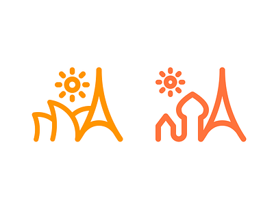 Travel Guides Logo #2 and #3 buildings eiffel logo opera sun sydney tower