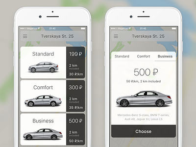 Taxi App: Fares Choice app application car fare ios tariff taxi transportation