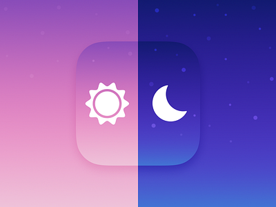 Tiam app icon alarm app clock day icon ios iphone moon morning night smart sun