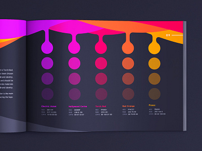 Brand Guidelines: Colors book brand brandbook branding colors gudelines manual pages palette