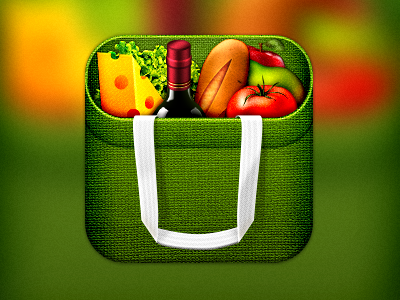 Grocery shopping list app icon grocery icon ios shopping