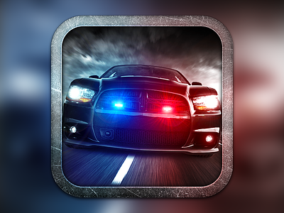 Police car icon @2x 512 car charger clouds dodge icon ios ipad iphone light police