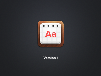 Icon Time. app app icon icon notes wip wood