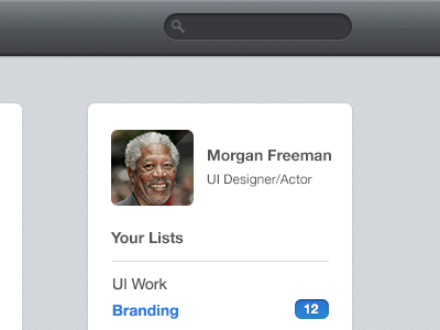 Search + Sidebar clean morgan freeman product search search bar sidebar ui white