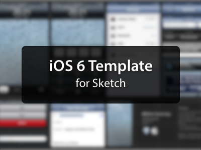 iOS 6 Template for Sketch